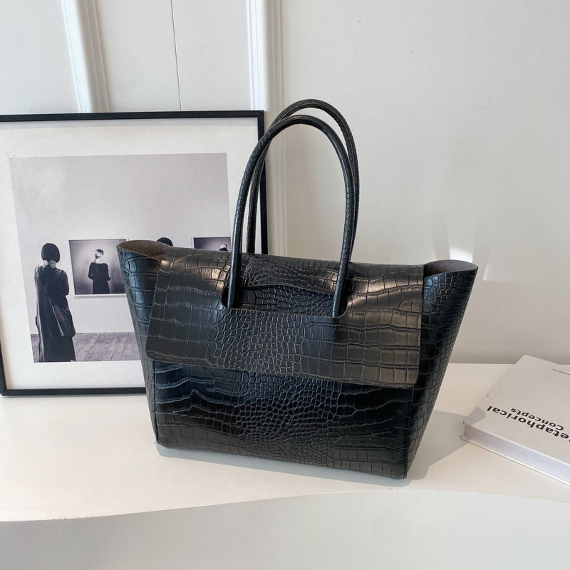 Sac à main de grande capacité en forme de pierre