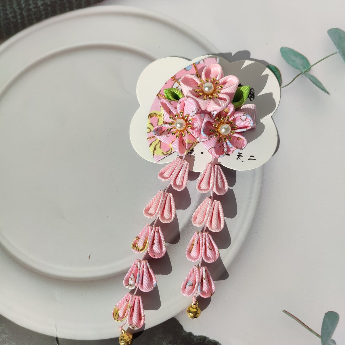 Japanese-style floral hair stick