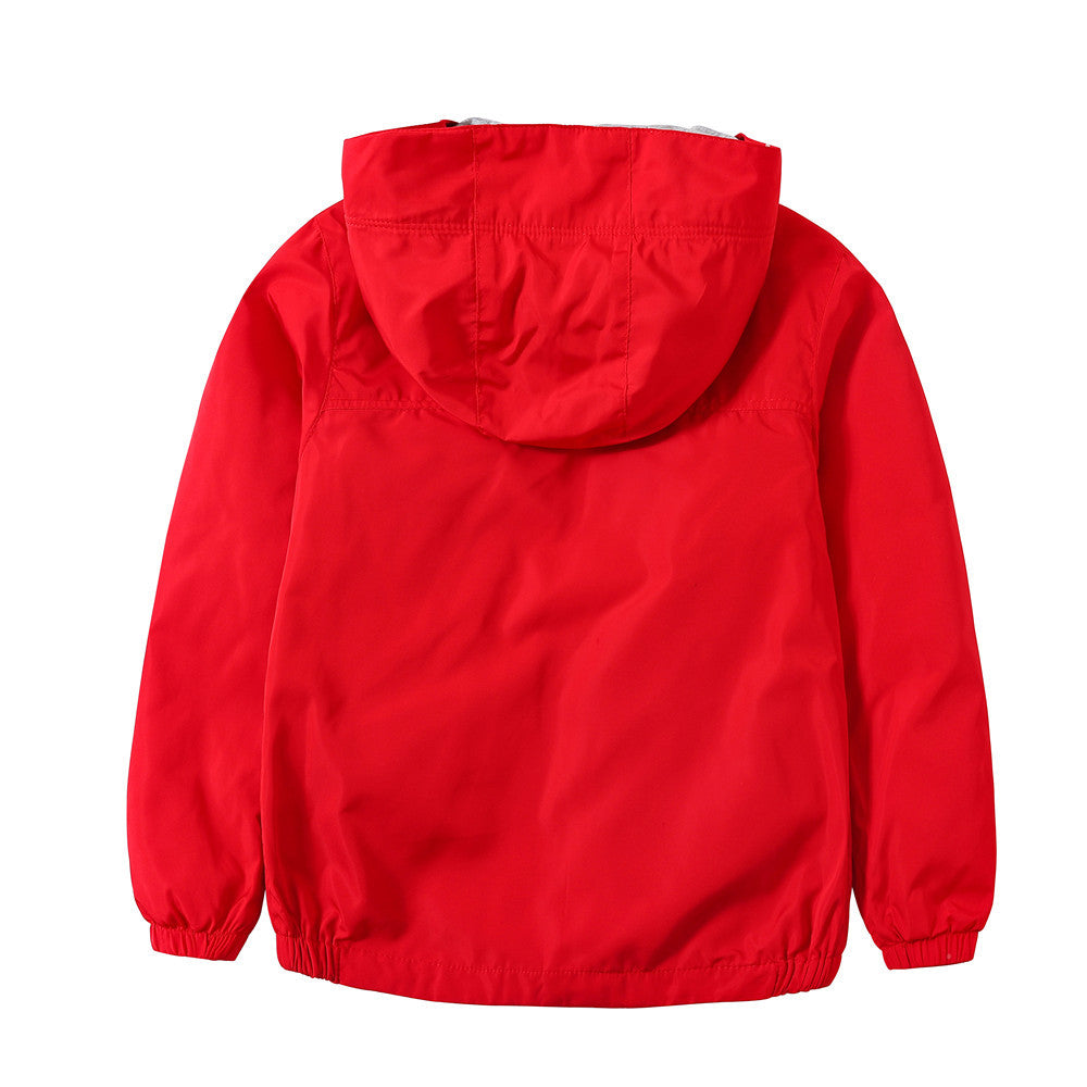 Veste de manteau Automne Medium et Big Kids Hood