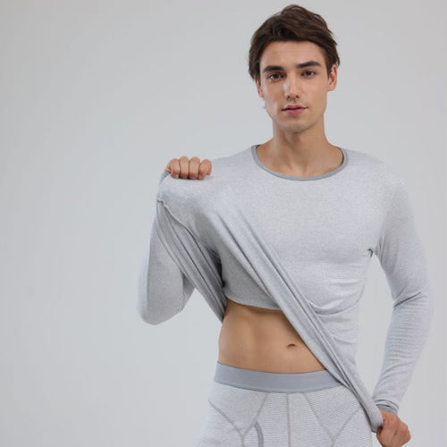 1 Ensemble Hommes Thermique Sous-vêtements ensemble Knit Slim Fit Élégant chaud hiver Base couche froid