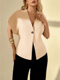 Femme Mode manches courtes Blazer Pullover