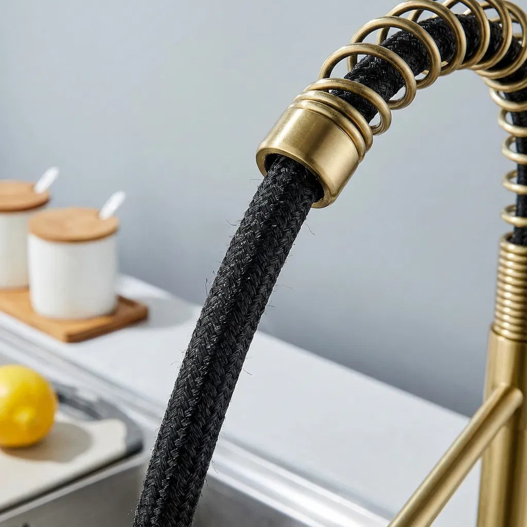 Robinet de cuisine avec pulvérisateur pulvérisateur industriel 1 poignée 1 trou ou 3 trous Robinet pour ferme