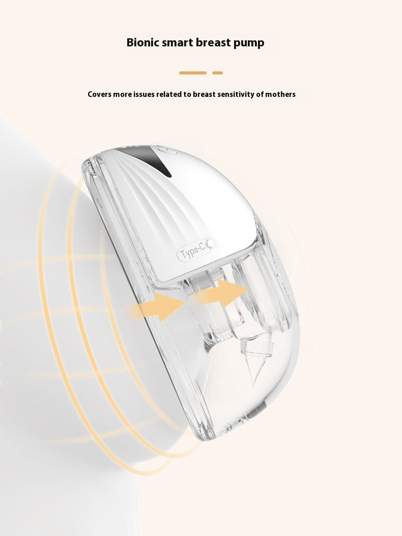 Portable mains sans poitrine électrique Portable Bilatéral Automatique Intégré Lait Claw Piec