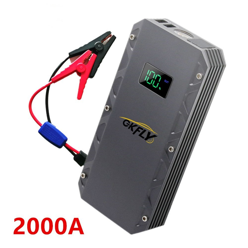 GKFLY 2000A Démarreur voiture Batterie Booster LED voiture St