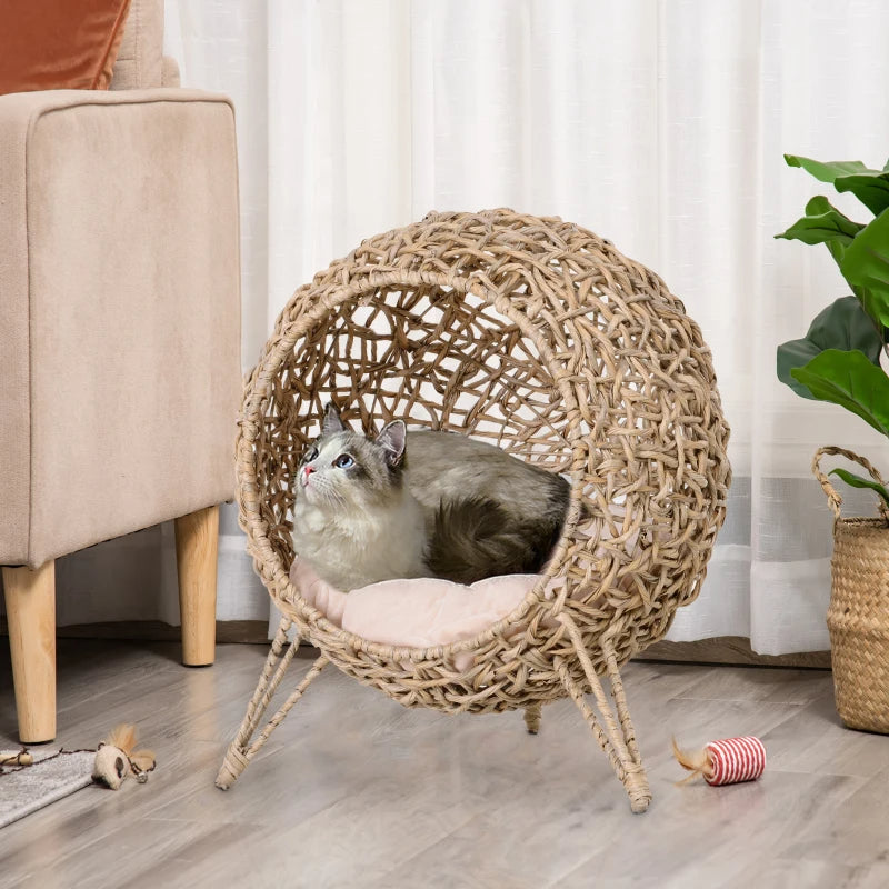 Lit de chat tissé