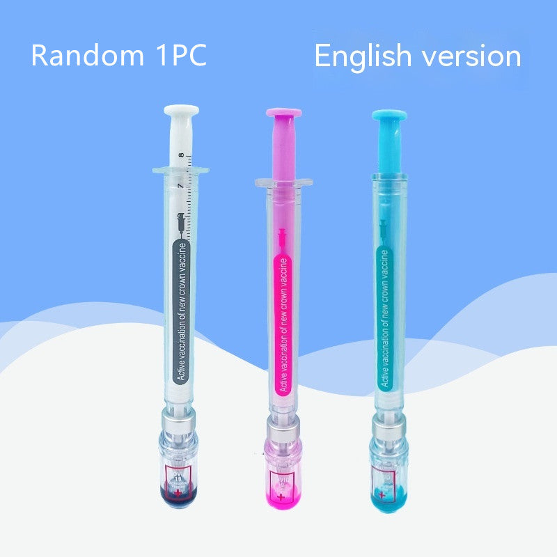 Vaccin stylo nouveau design créatif Sens gel stylo beau brosse étudiant