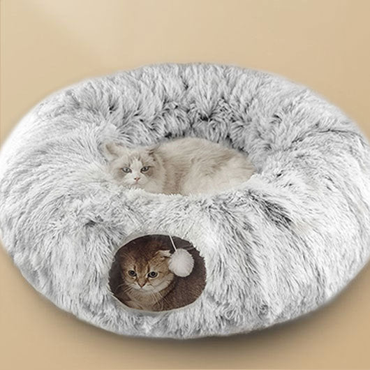 Lit de chat en peluche