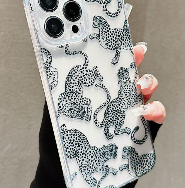 Niche Rétro personnalisé Leopard Phone Case Design Sens