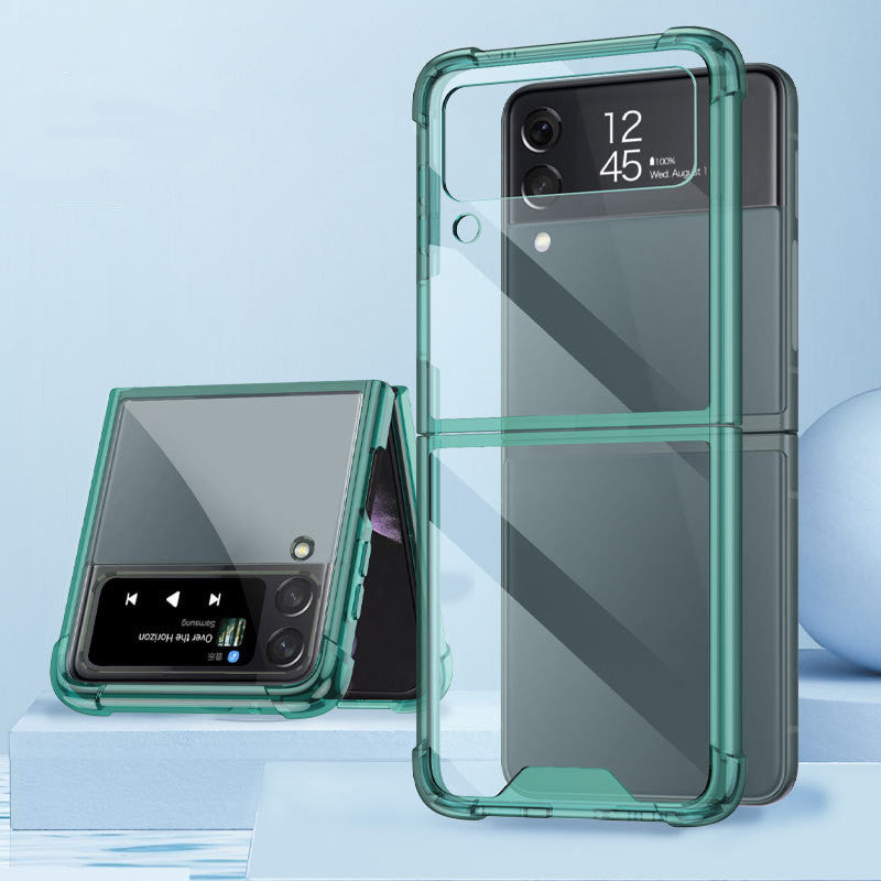 Étui de téléphone mobile à quatre cornes transparent ultra-mince