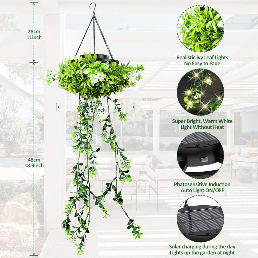 Imperméable Plant suspendu Jardin Balcon Décoratif Paysage Lumière