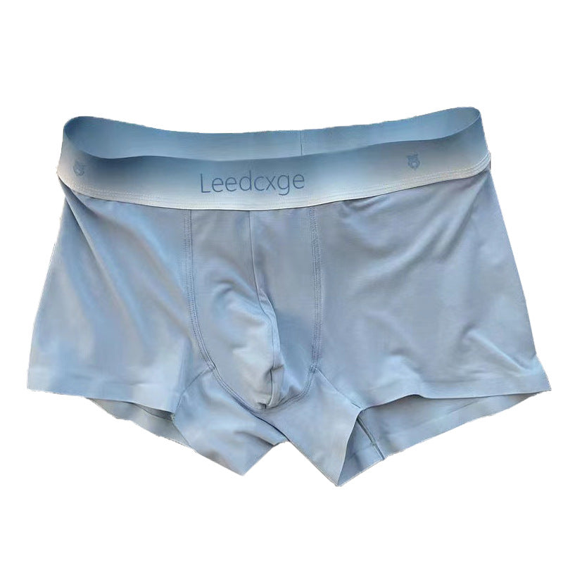 Ice Silk Sous-vêtements Homme Garçons Solid Couleur Lumière Respirant Pas de Boxer Sens