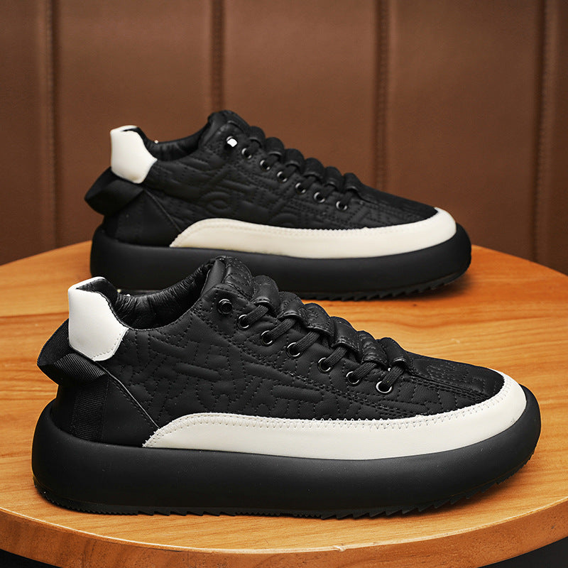 Hommes Fashionable et polyvalent en cuir Sports Casual Board Chaussures