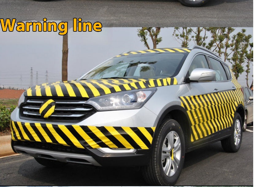 Voiture Graffiti Colorful Auto Film Zebra Pattern Noir et blanc Plaid