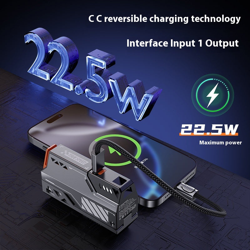 Batteries interchangeables Détachable ligne de charge rapide d'alimentation mobile séparée