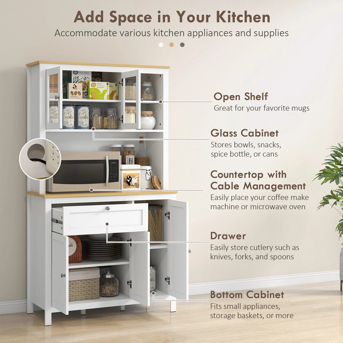 Armoire de cuisine 5 portes