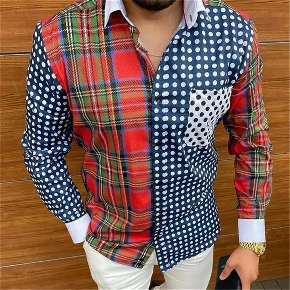 Site indépendant Temu SHEIN Pâques Œuf coloré Homme chemise