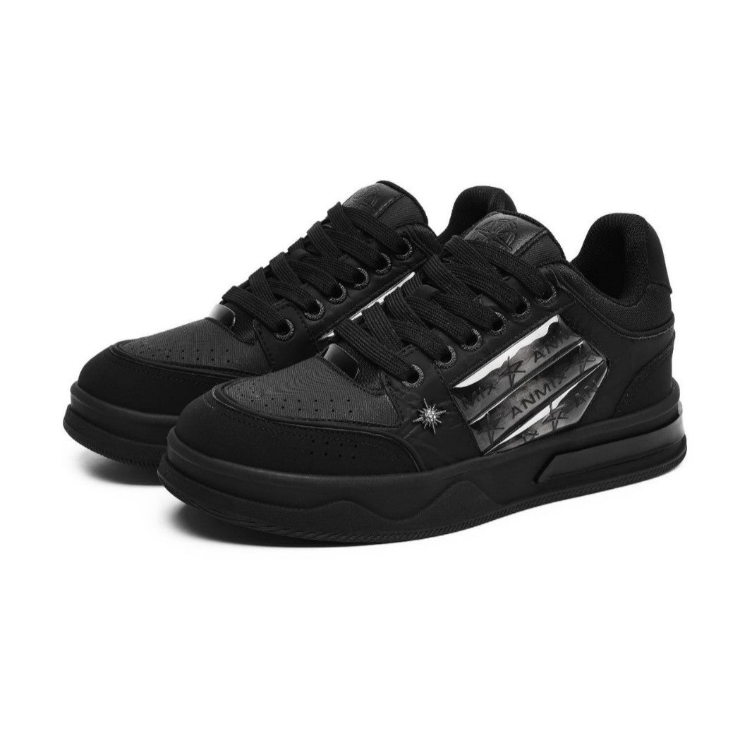 Couple noir tout-match plate-forme nationale de mode sneakers modèle étoile