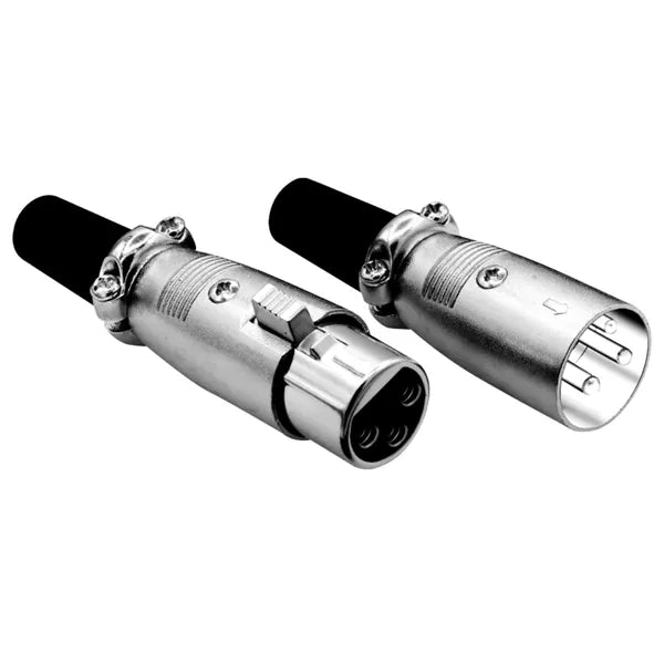 Connecteur XLR 5 Core Homme Femme à 1/4 Audio Jack 3 Pin Sécurisé Mic Plug W Verrouillage Fins