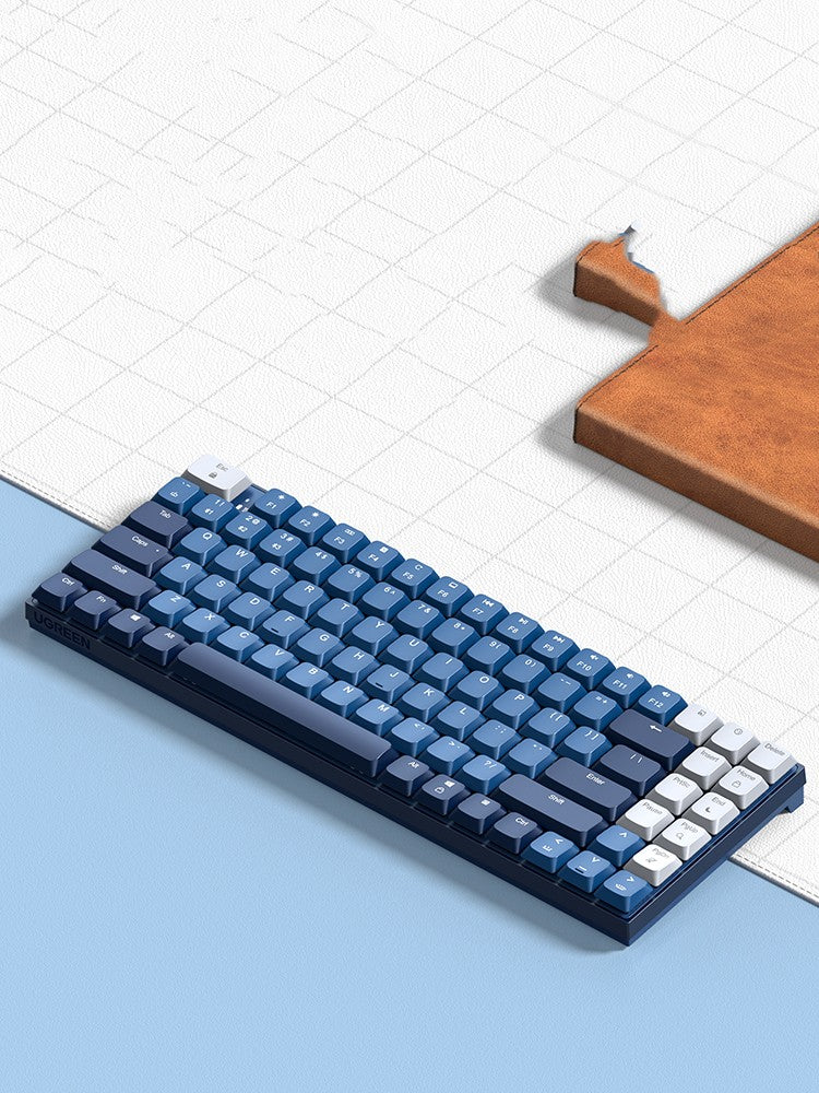 Ku102 Clavier mécanique sans fil Bluetooth Bureau Tea Shaft