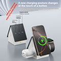 Support magnétique de base de chargeur sans fil trois en un pour téléphone mobile Watc