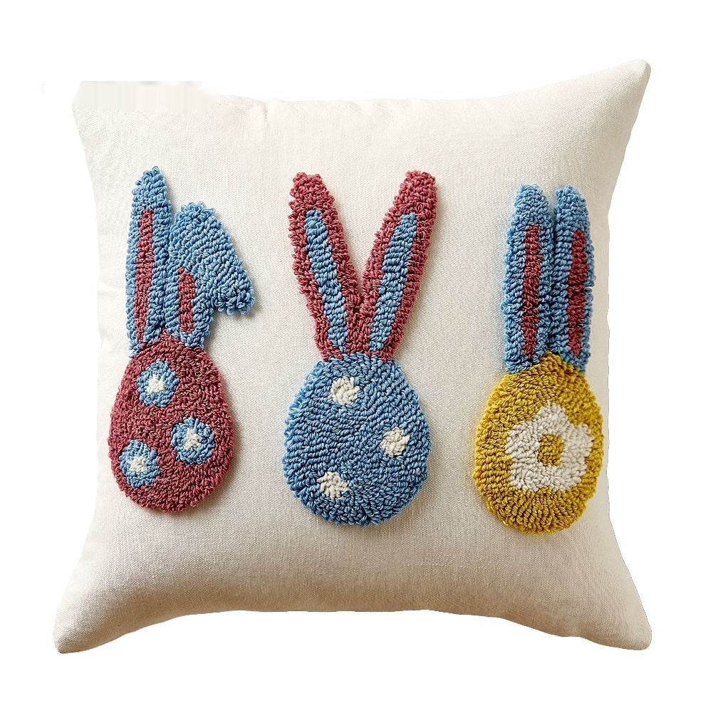 Pillowcase de Pâques avec boucle Terry Broderie