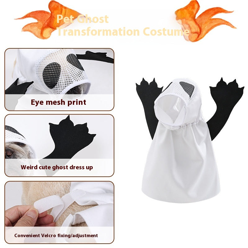 Animaux de compagnie Halloween Ghost Animaux de compagnie Chien Chat Fête