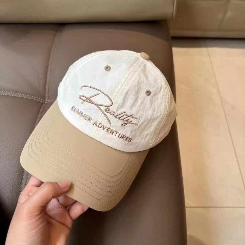 Style Instagram Brodé Lettre Patchwork Quick-dry Casquette de baseball