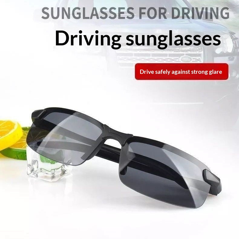 Lunettes de soleil à double usage jour-nuit pour hommes