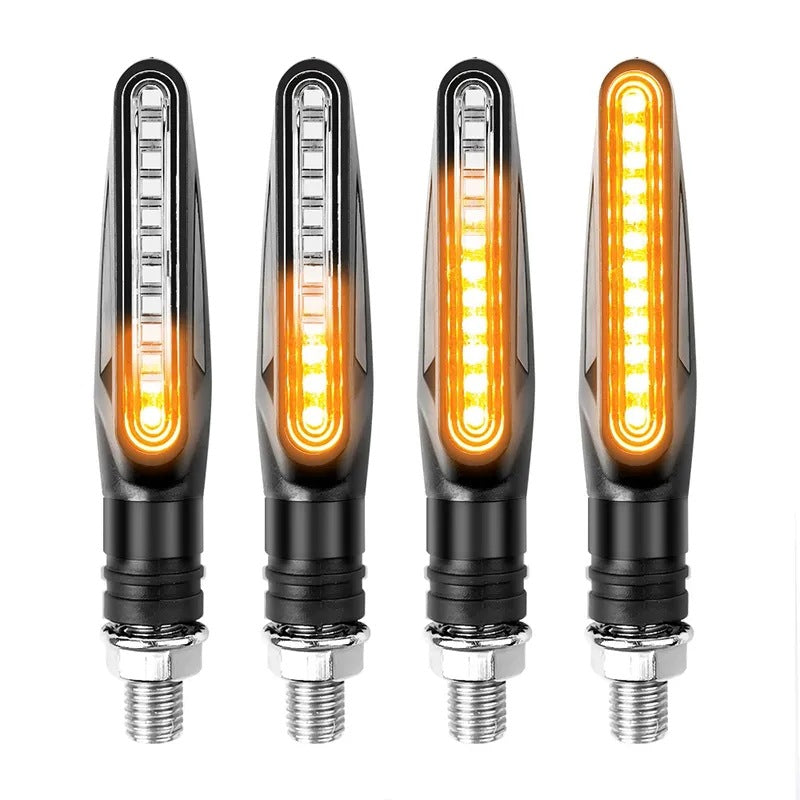 De bande LED Sequential Turn Signals pour les accessoires de moto modifiés 12V lumière de course