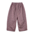 Plaid Mode Simple Confortable et Vintage Long Pantalons