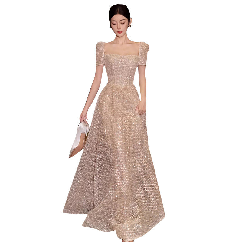 Banquet Mariée Tempéramentale Fée Robe de taille mince