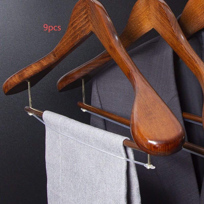 Habillement sans couture Maison Magasin Hanger Vêtements Hanger en bois massif
