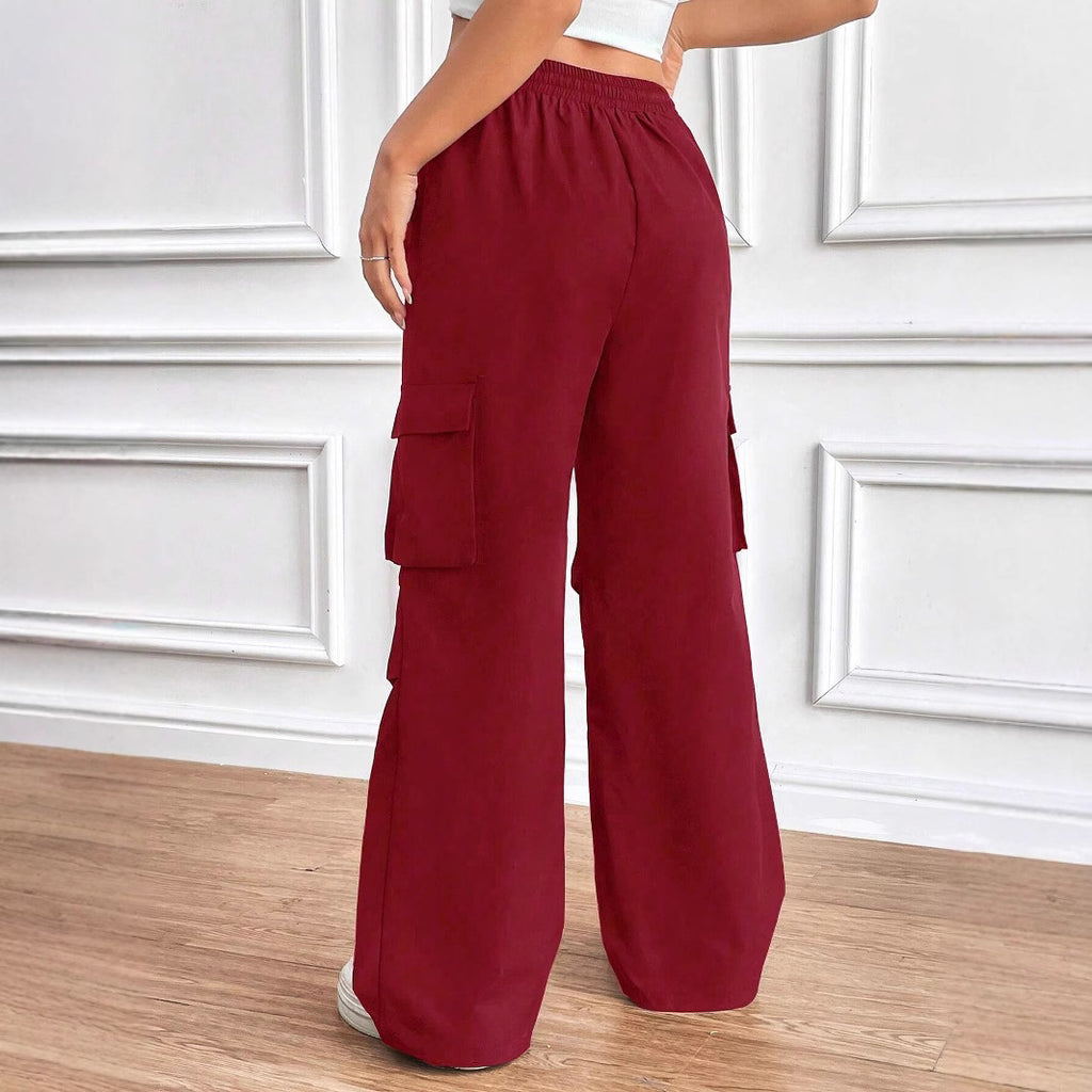 Spring And Summer Thin Elastic Waist Drawstring High Waist Cover Bag Design Loose Commuter