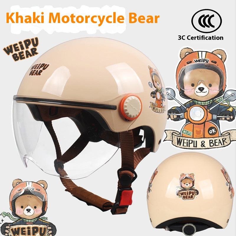 Cute Cartoon Windscreen Casque de voiture électrique