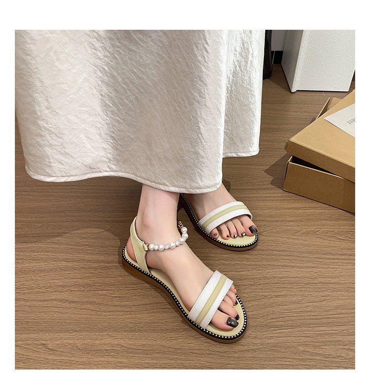 Sandales Fashion Summer Flat Fluorescent pour femmes