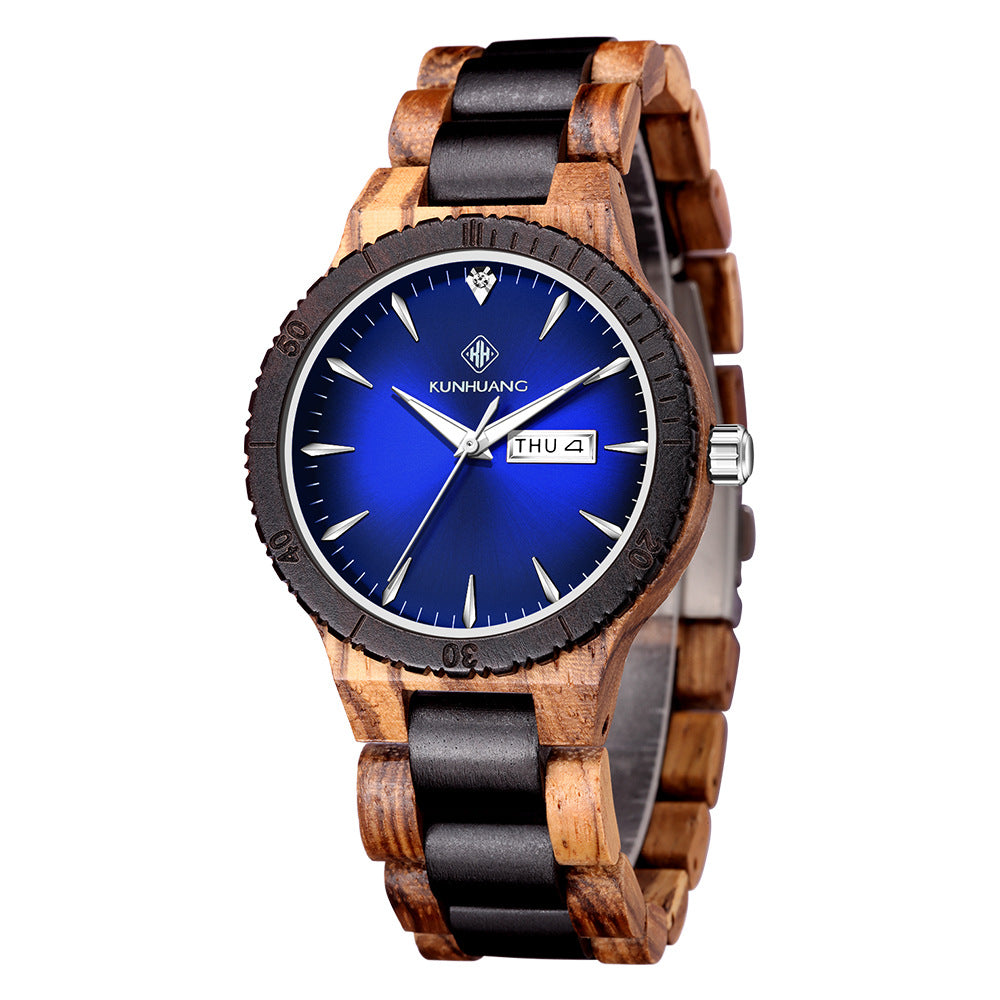 Marque- Montre en bois