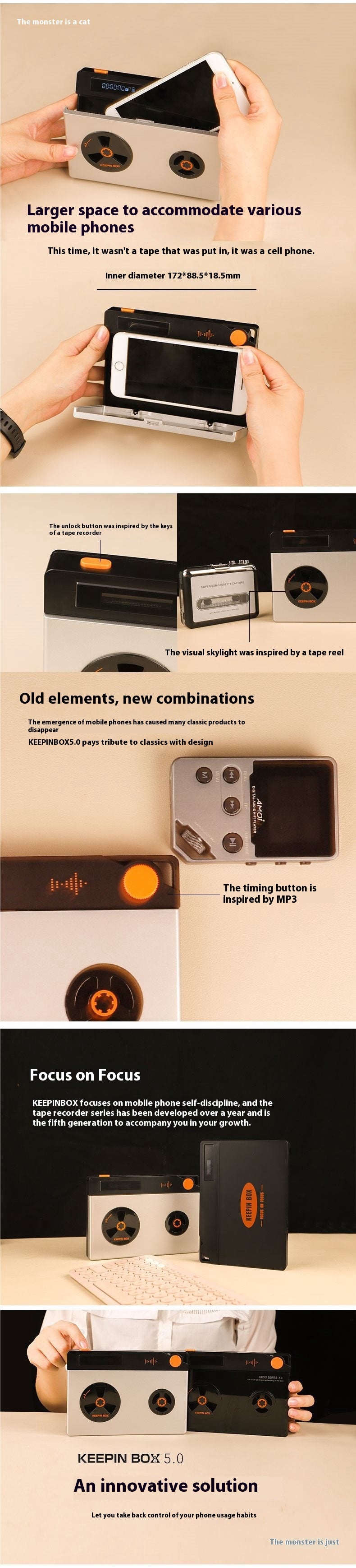 Mobile Phone Lock Autodiscipline Timing Box Ring Addiction