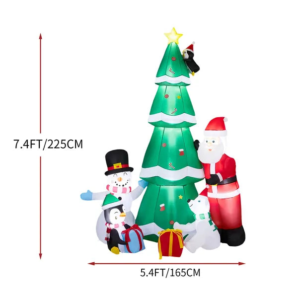 7.5FT Décoration gonflable de Noël éclairée