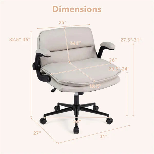 Chaise croisée Criss avec bras rabattus