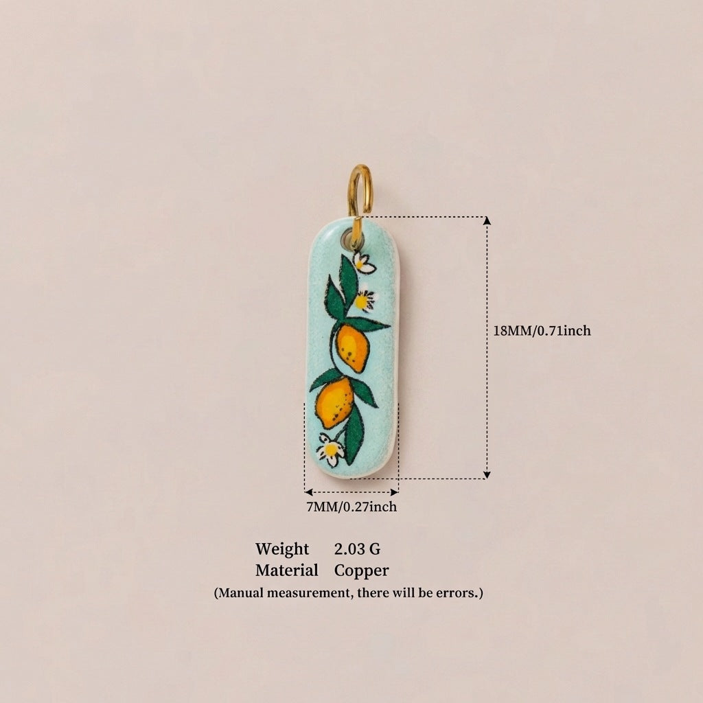 Accessoire pendentif à imprimé floral