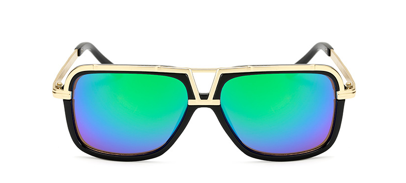 Lunettes de soleil homme Retro Grande Cadre Lunettes de soleil