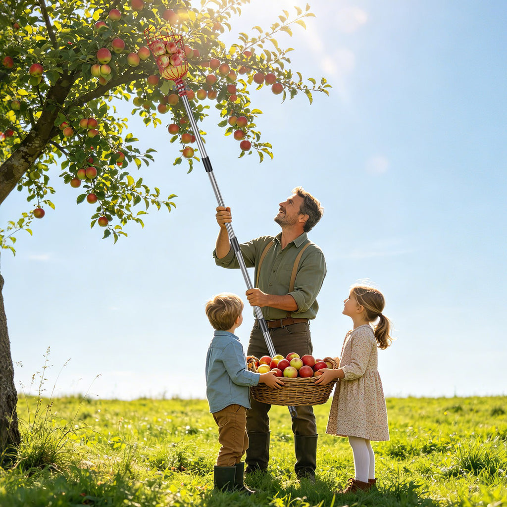 14.4FT OU 10.9FT Option 2-en-1 Picker de scie et de fruits avec Pol en acier inoxydable extensible