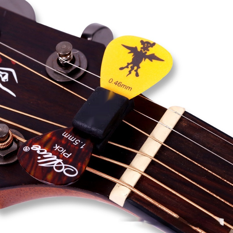 Plectrum Guitar Sets Porte-tête Silicone Plectrum Guitar