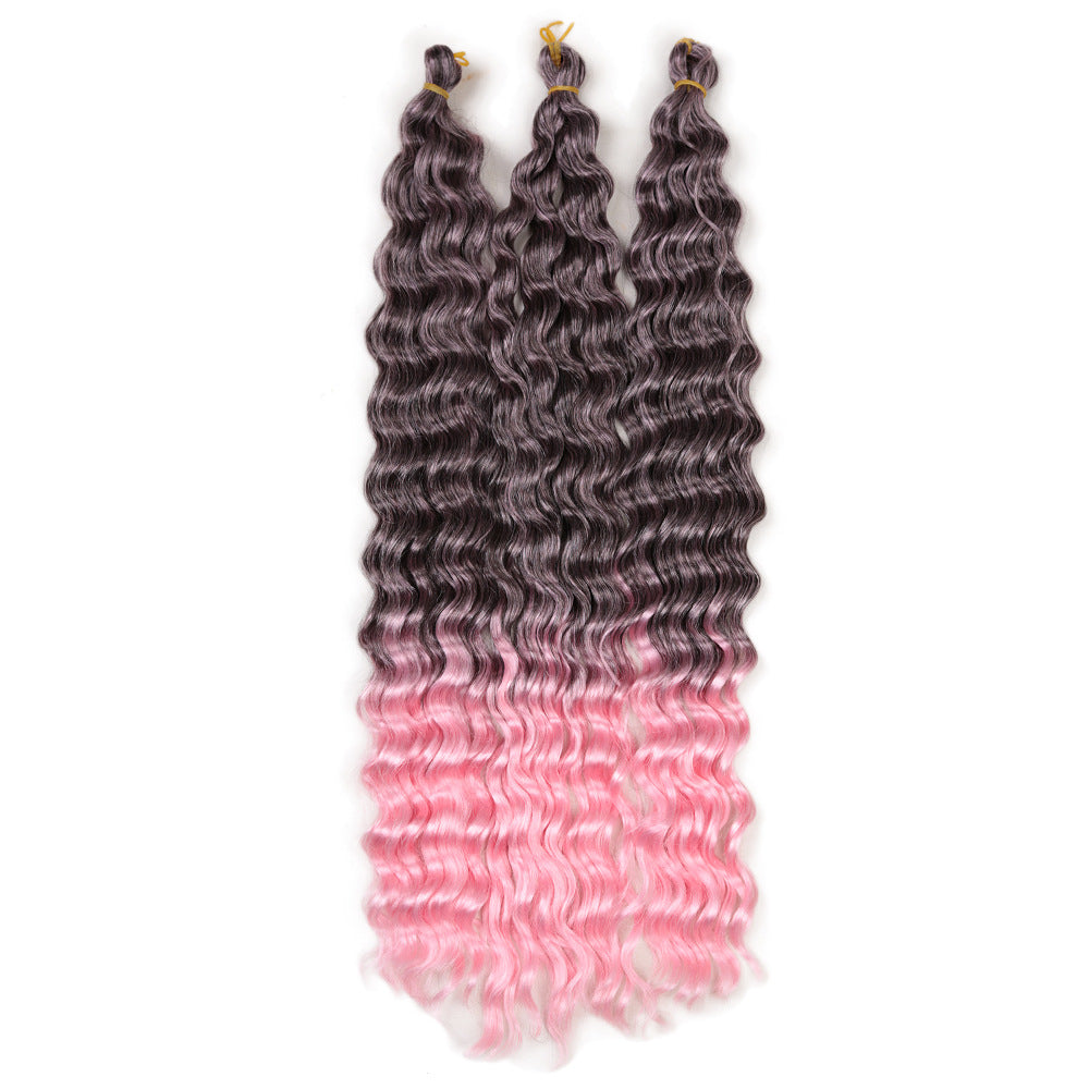 African Wig 22 pouces Twist Water Wave Pattern
