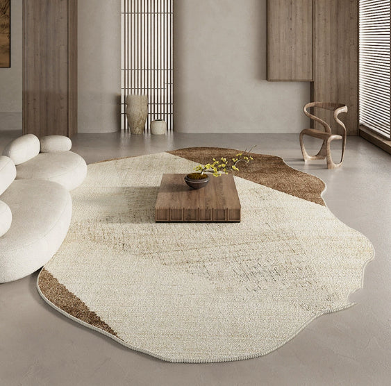 Couverture souple de style Wabi-Sabi Retro Épaisseur de tapis insonorisé facile à prendre en charge pour rug