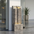 Fontaine d'eau extérieure Cascading LED lumières 39inch H