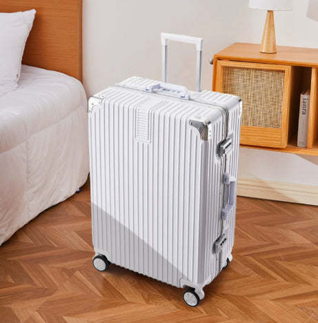 Valise de chariot femme Grande capacité Cuir durable avec une serrure et une fermeture éclair