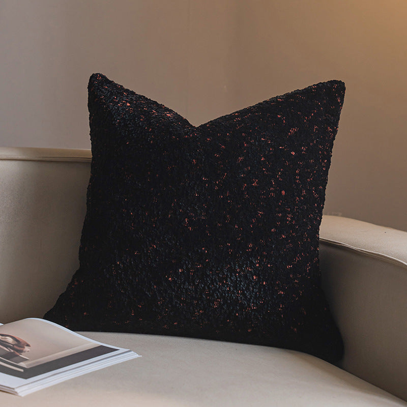 Solide-couleur lumière-luxe salon Canapé lancer oreiller