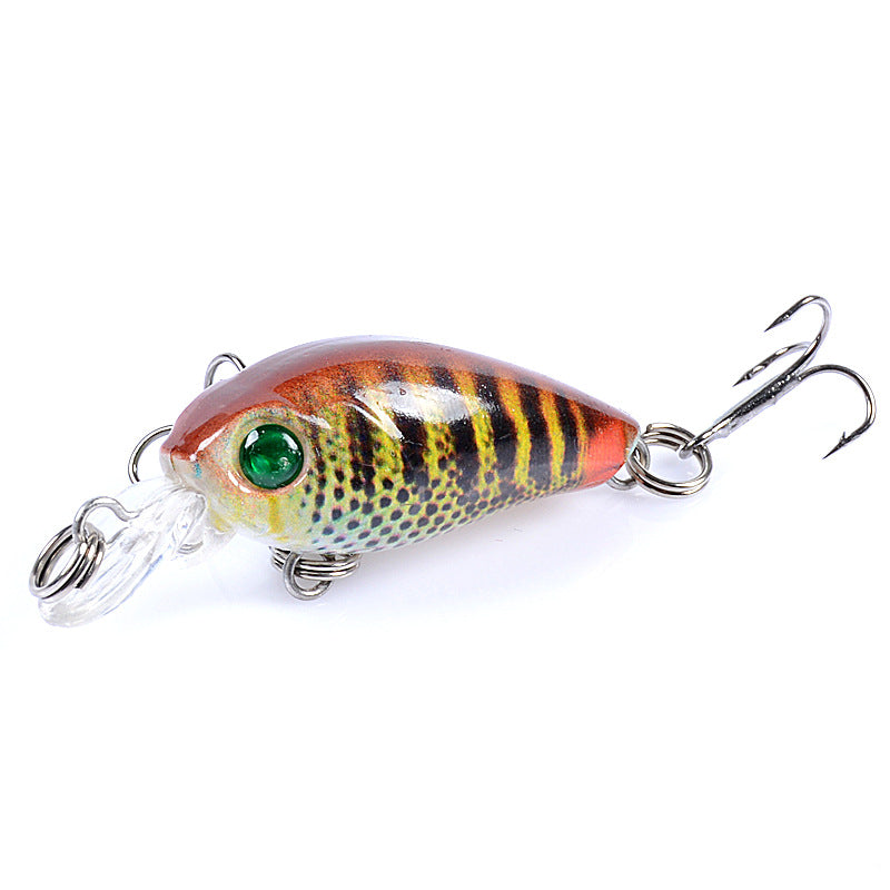 Micro-objet 4.5CM Lent bruit en plastique faux bait basse et mandarin poisson dur