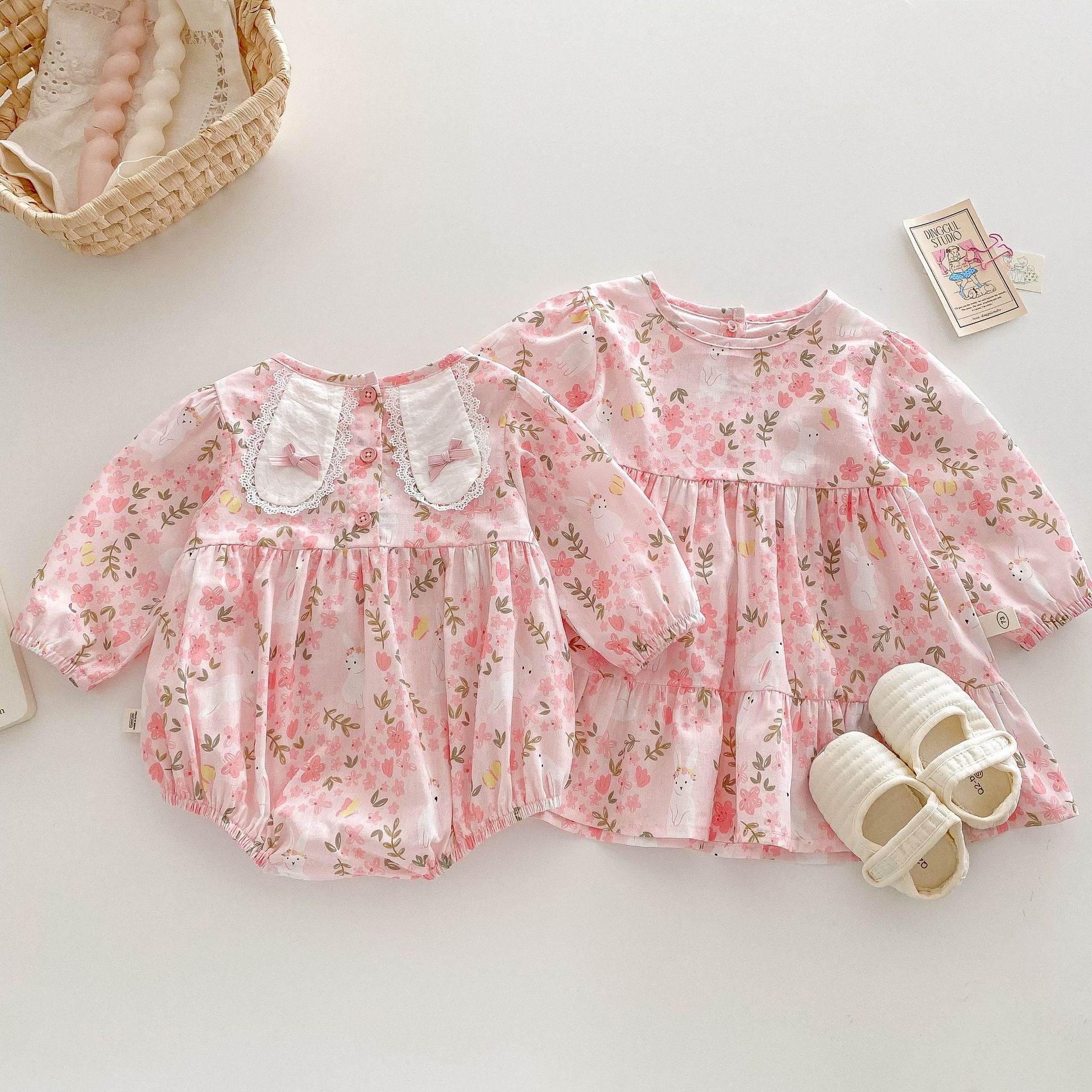 Bébé Floral Onesie Lapin combinaison de saut